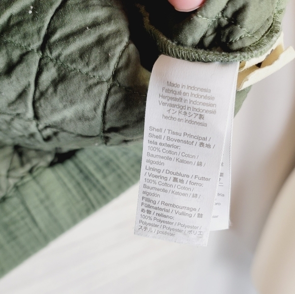 MADEWELL Diamond Jacquard Half-Zip Pullover Top in Khaki Green, SZ SMALL - Picture 8 of 12